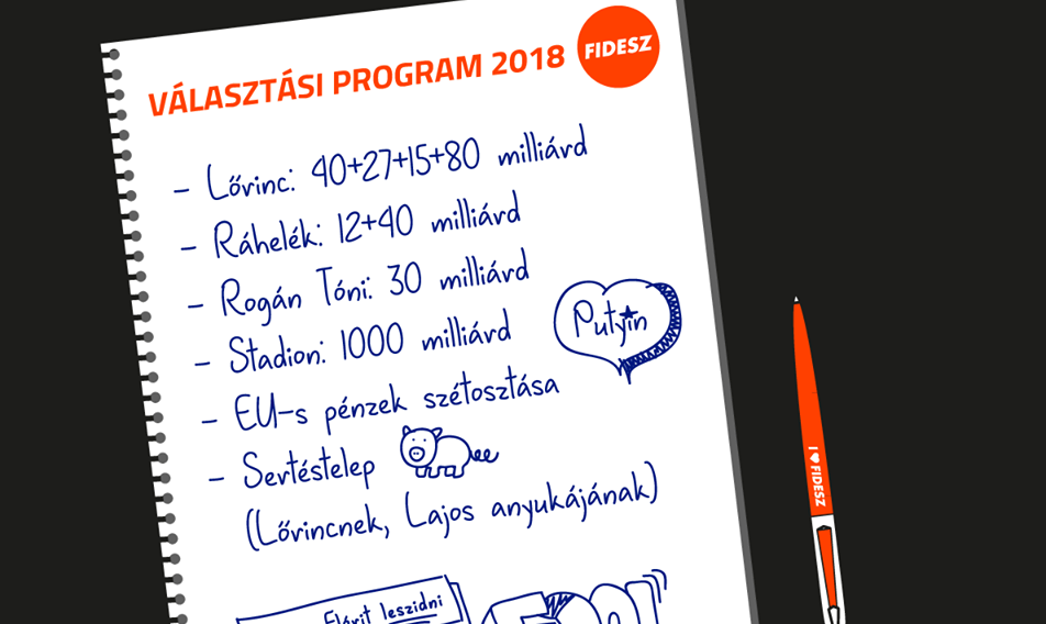 Íme a Fidesz 2018-as választási programja