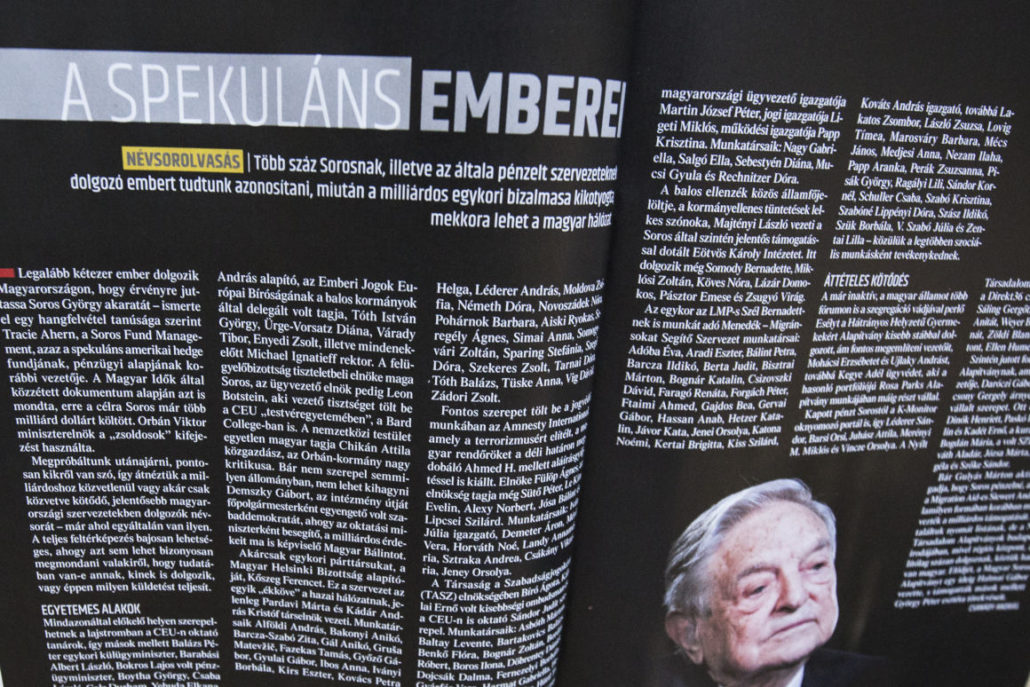 Soros-bérencek listája