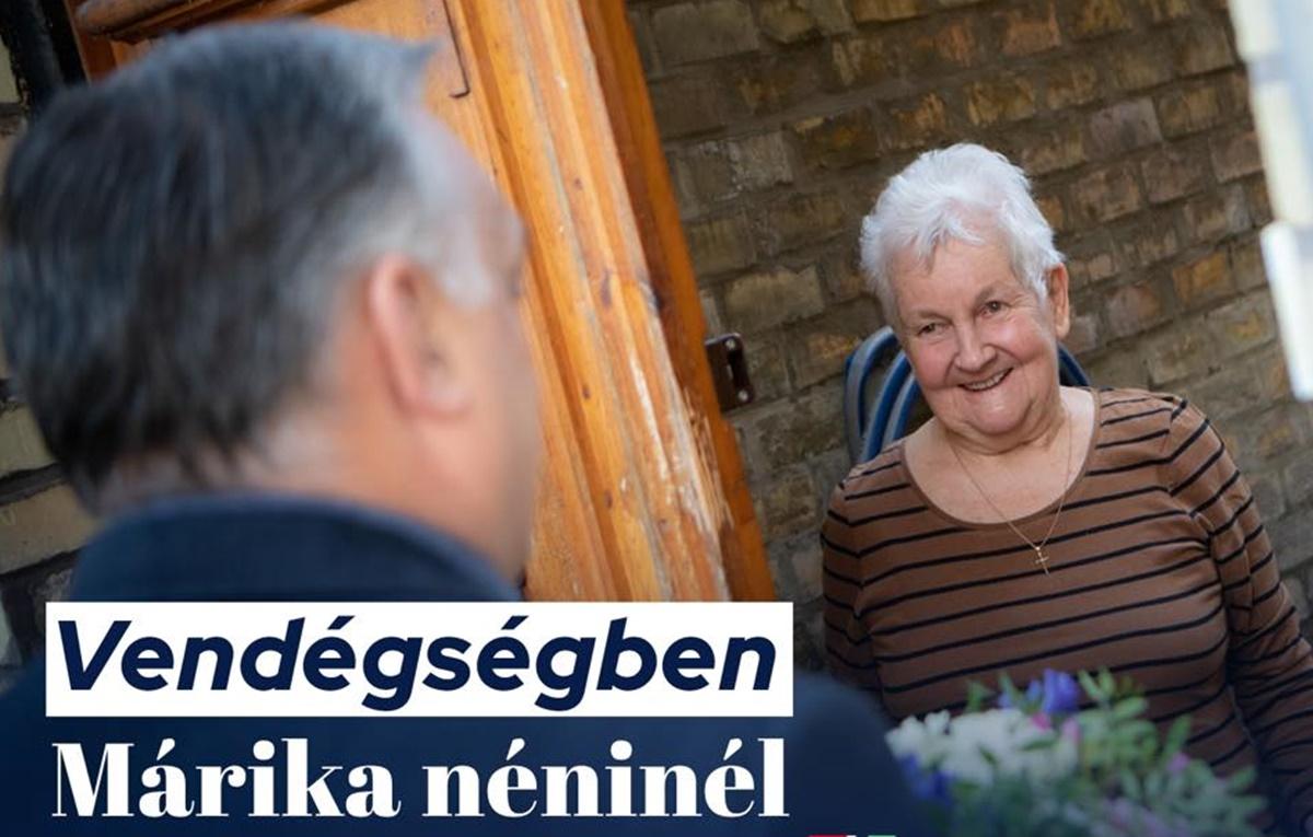 Orbán Viktor házhoz ment - Újabb kampány-bőr a Fidesz-vuduzott Marika néniről