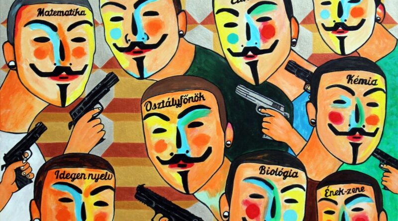 drMáriás: a tüntető pedagógusok a Bábszínházban működő titkos sejtjüktől kölcsönzött játékfegyverekkel besétáltak a Magyar Nemzeti Bankba