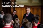 Orbán "gyerekelt" egyet és életre szóló tanáccsal látta el őket: legyetek Szoboszlaik!